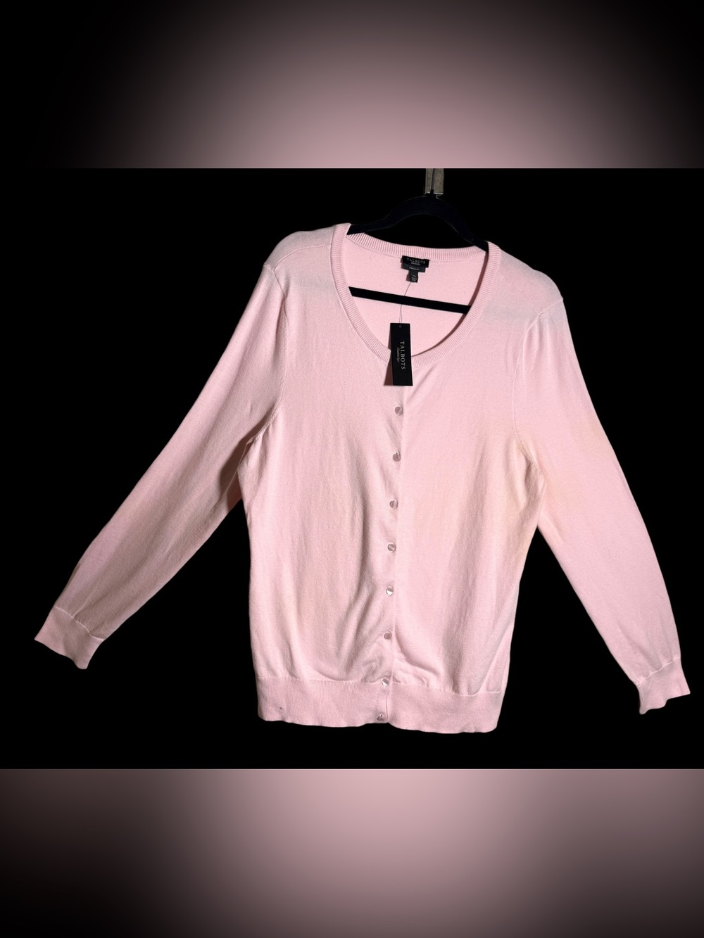 Talbots Pink Button-Front Women's Cardigan Sweater